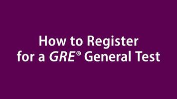 Video About How to Register for a GRE General Test