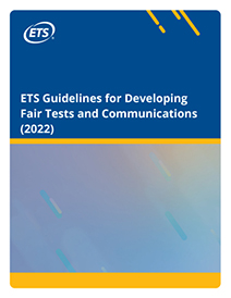 공정한 테스트 및 커뮤니케이션을 위한 ETS 지침 이미지