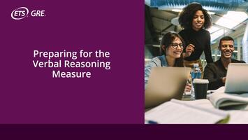 Video about Preparing for the Verbal Reasoning Measure