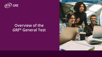 Vídeo sobre la descripción general de la prueba general de GRE