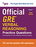 Imagen en miniatura de las preguntas oficiales de práctica de razonamiento verbal del GRE® Volumen 1, Segunda Edición