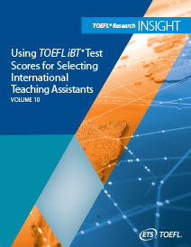 descargar Utilizando las puntuaciones del TOEFL iBT para seleccionar asistentes de enseñanza internacionales