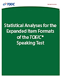 lee más sobre Análisis Estadísticos para los Formatos Ampliados de Ítems del Examen de Expresión Oral TOEIC®