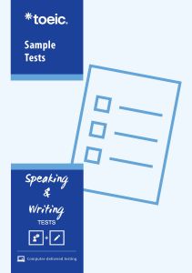 Tests d’exemple d’expression orale et d’écriture