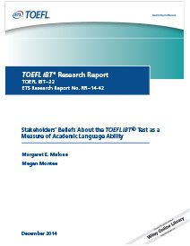 Leia mais sobre as crenças das partes interessadas a respeito do teste TOEFL iBT como medida da habilidade linguística acadêmica