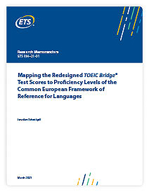 Leia Mapeando as Pontuações Redesenhadas do TOEIC Bridge Test para os Níveis de Proficiência do Marco Comum Europeu de Referência para Línguas