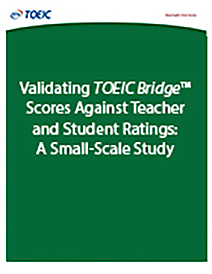 Leia mais sobre Validando as Pontuações da Ponte do TOEIC contra as Avaliações de Professores e Alunos: Um Estudo em Pequena Escala