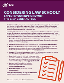 Descargar (PDF) del folleto Considerando la escuela de derecho