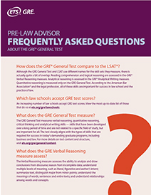 Download (PDF)  of Pre-law Advisor FAQ flyer