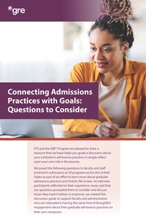 Graduate Admissions Practices with Goals