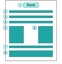 Image of a form that has 8 sections.