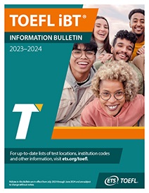 Boletín informativo de TOEFL iBT 
