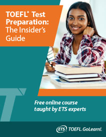 Guia informativo de preparação de teste TOEFL 