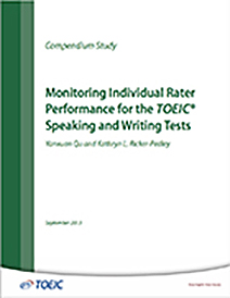 read more about monitoring individual rater performance for the TOEIC speaking and writing tests