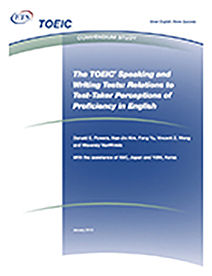 read more about The TOEIC Speaking and Writing Tests: Relations to Test Taker Perceptions of Proficiency in English