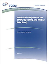 read more about Statistical Analyses for the TOEIC Speaking and Writing Pilot Study 