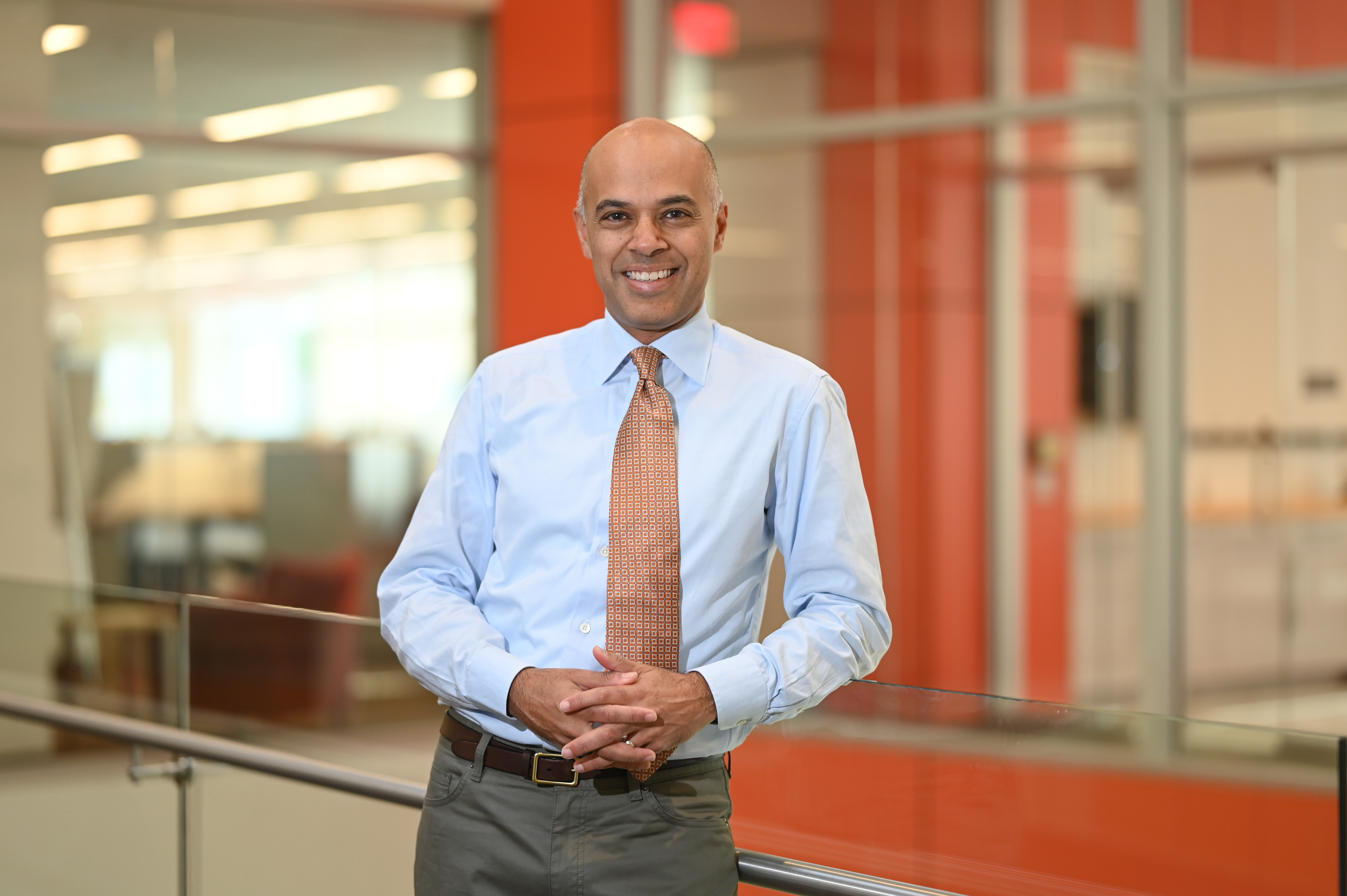 Portrait of the CEO of ETS, Amit Sevak